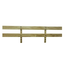 Wood Guard Rail - Double Rail