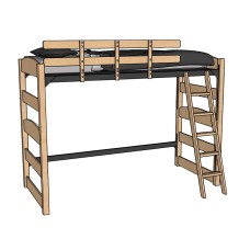 60"H Sedona Style Loft Bed