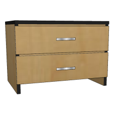 Contempo 2 Equal Drawer Chest, 30"W