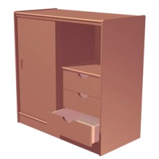 Woodcrest ADA/Special Needs Wardrobe, 48"W