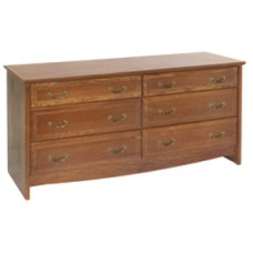 Madison Dresser, 6 Drawers, 3 Side by Side, 60"W