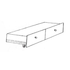 Shaker 2 Drawer Under Bed Unit - Side by Side, 81"W