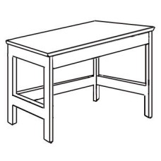 Shaker Open Leg Study Desk w/Pencil Drawer, 36"W