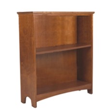 Shaker Bookcase w/1 Fixed Shelf & 1 Adjustable Shelf, 30"H