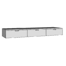 Urban 3 Drawer Under Bed Unit - Side by Side