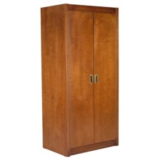 Woodcrest Double Door Wardrobe w/Interior Shelf & Clothes Rod, 36"W, 60"H