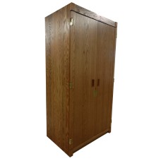 Woodcrest Double Door Wardrobe w/Interior Shelf & Clothes Rod, 30"W, 78"H