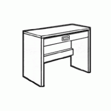 Woodcrest Panel End Study Desk w/Pencil Drawer, 36"W