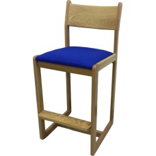 Brycen Counter Height Stool w/Upholstered Seat & Wood Back