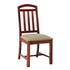 Mission Chair w/Upholstered Seat & Wood Back