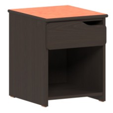 Apollo Nightstand/Pedestal w/Top Drawer & Storage Shelf