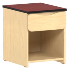 Aero Nightstand/Desk Pedestal w/Top Drawer & Storage Shelf