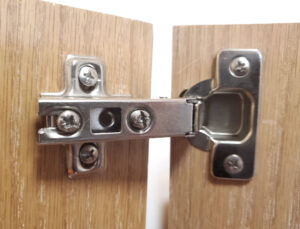 door hinge closeup